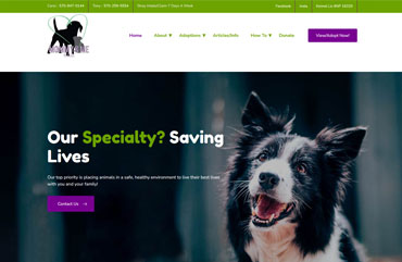 Mommy & Me Rescue — Nonprofit Website by Zucker and Zucker