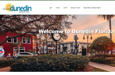 Visit Dunedin FL tourism website design